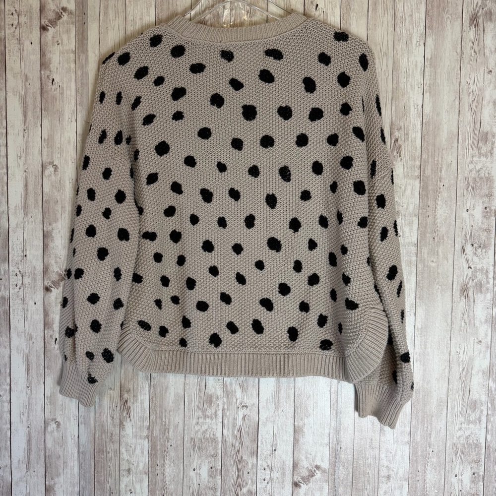Jackson Rowe Chukar Polka Dot Cotton Sweater Small - Picture 7 of 9